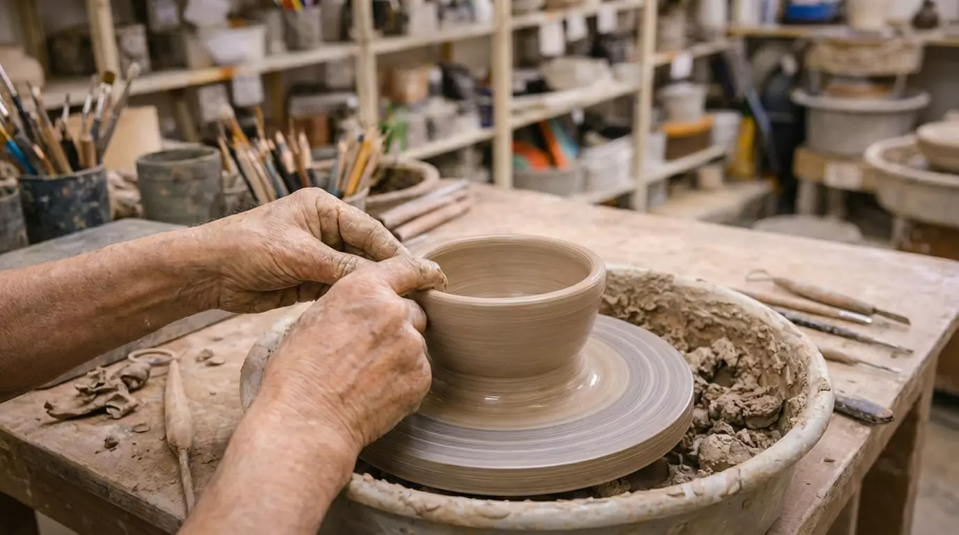 Taller de torno de 2 horas con decoración y esmaltado para 1 o 2