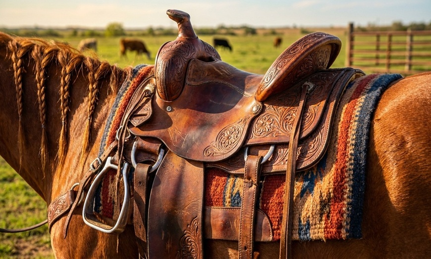 Image 2: One or Two 60-Minute Horseback-Riding Lessons (46% Off)
