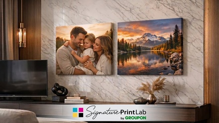 8"x10" | Custom Canvas Prints (Shipping Not Included) - SignaturePrintLab by GROUPON