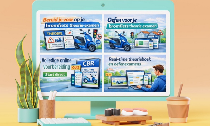 Image 2: Snel en slim je bromfiets theorie halen met compleet online AM pakket