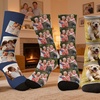 Image 5: Custom Photo Socks from Justyling — Perfect Graduation Gift (Up to 81% Off)
