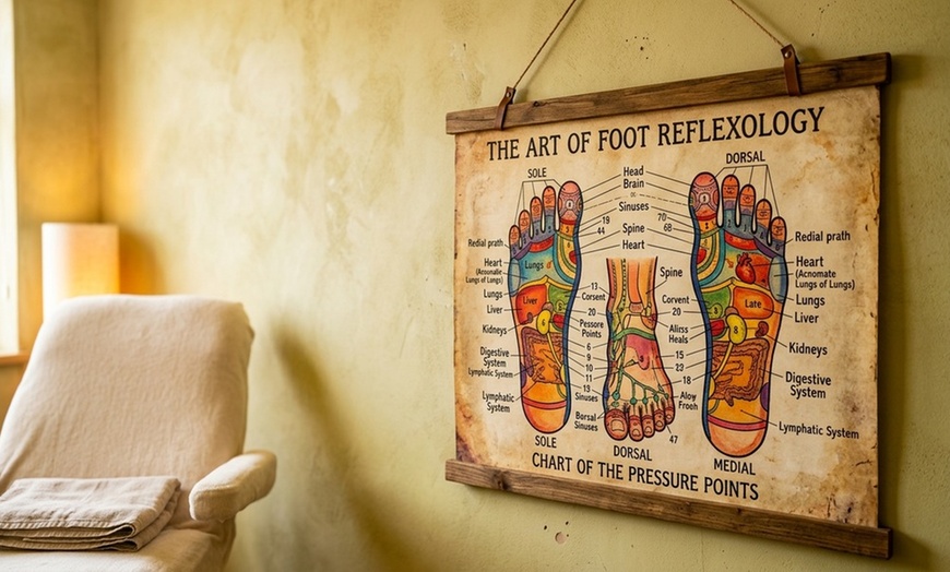 Image 8: 50-Min Foot Reflexology with Sea Salt Soak or 60-Min Therapeutic Body Massage with Hot Stone (Up to 43% Off)