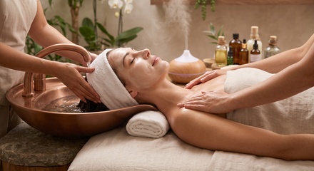 EARLY BIRD PRICING (LIMITED SUPPLY) :90-Min Head Spa + Facial + Back Oil Massage - QS Head Spa