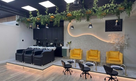One Women's Haircut  + Shampoo, Deep Conditioning & Style - Moon Hair Studio