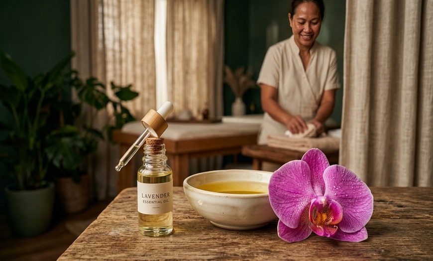 Image 5: 60-Min Therapeutic Body Massage with Hot Towel, Stone & Essential Oil
