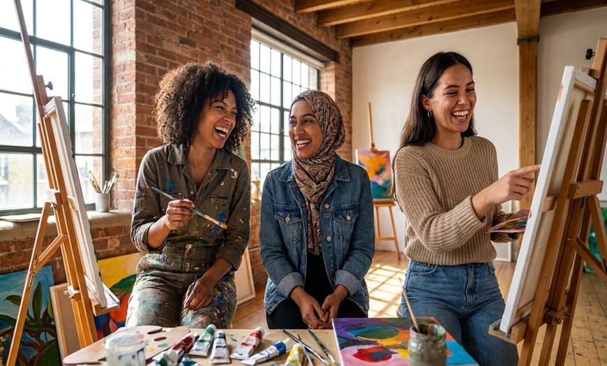 Image 7: Transform Blank Canvases into Masterpieces: 2.5-Hour Canvas Painting Class at Whet Your Palette (Up to 58% Off)
