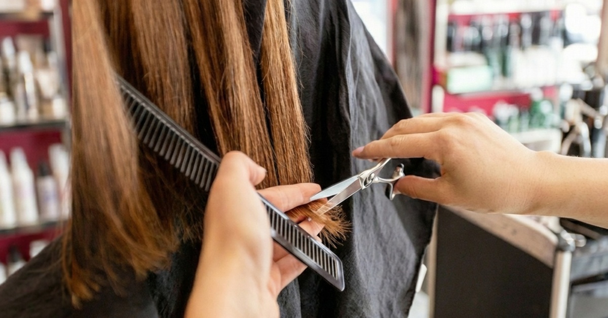 Sesión de peluquería con lavado, corte y secado en Barcelona