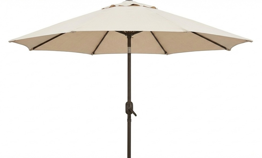 Image 2: Ombrellone da esterno con manovella e inclinazione regolabile