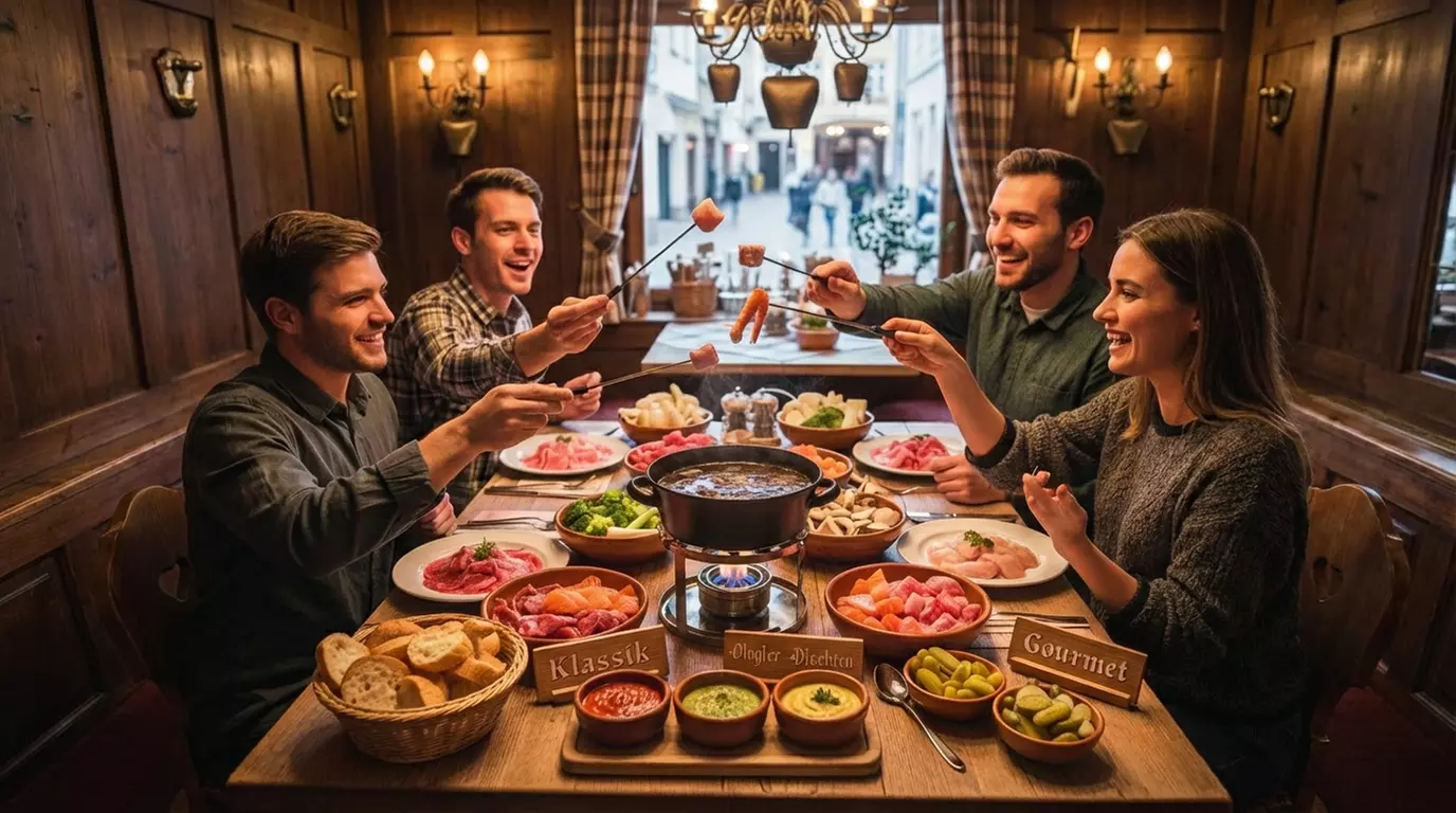Fondue „Klassik“, „Angler“ oder „Gourmet“ für 2 oder 4 Personen