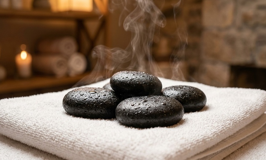 Image 2: Unwind with a 90-Minute Hot Stone Massage & Aromatherapy