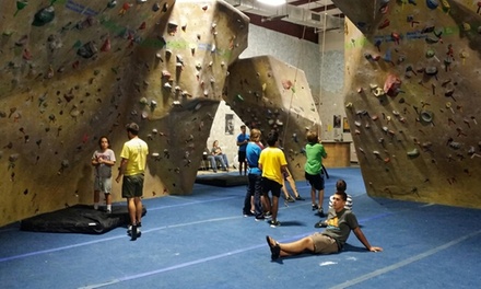 One-Day Pass With Gear for One Person - Space City Rock Climbing