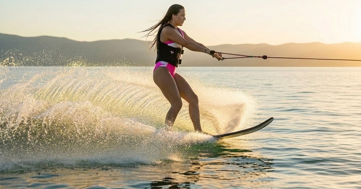 Clase de wakeboard o esquí acuático para hasta 6 personas en Barcelona