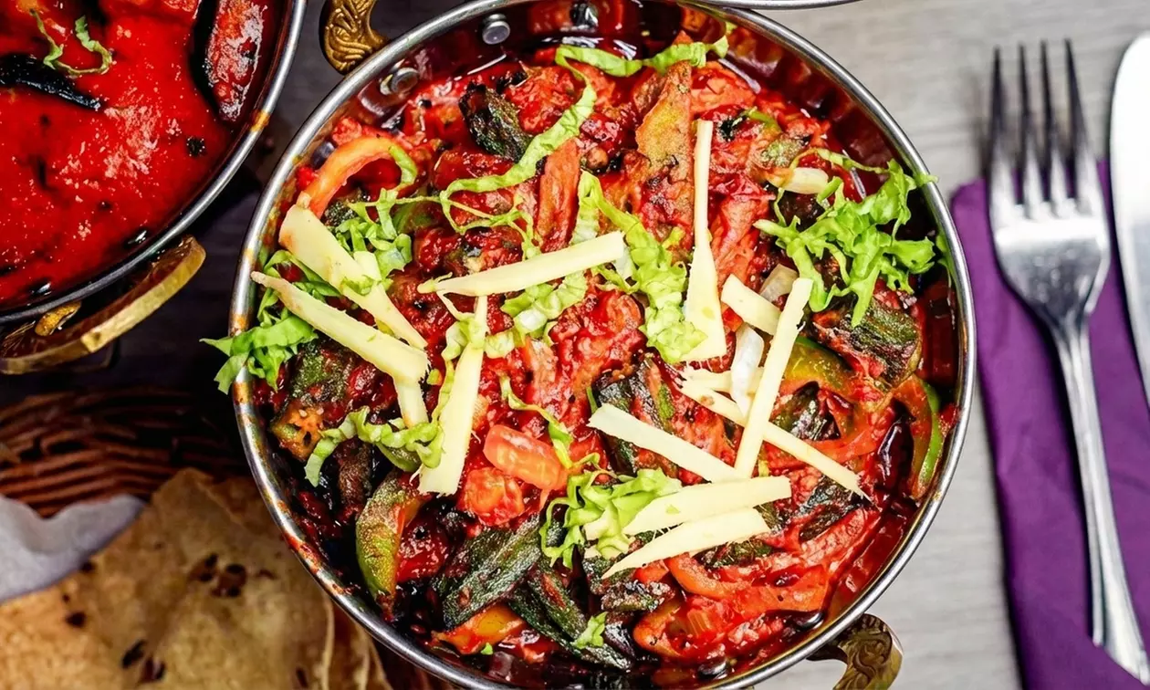 Indisches 2-, 3-, 4-Gänge-Menü für 1, 2 oder 4 Personen