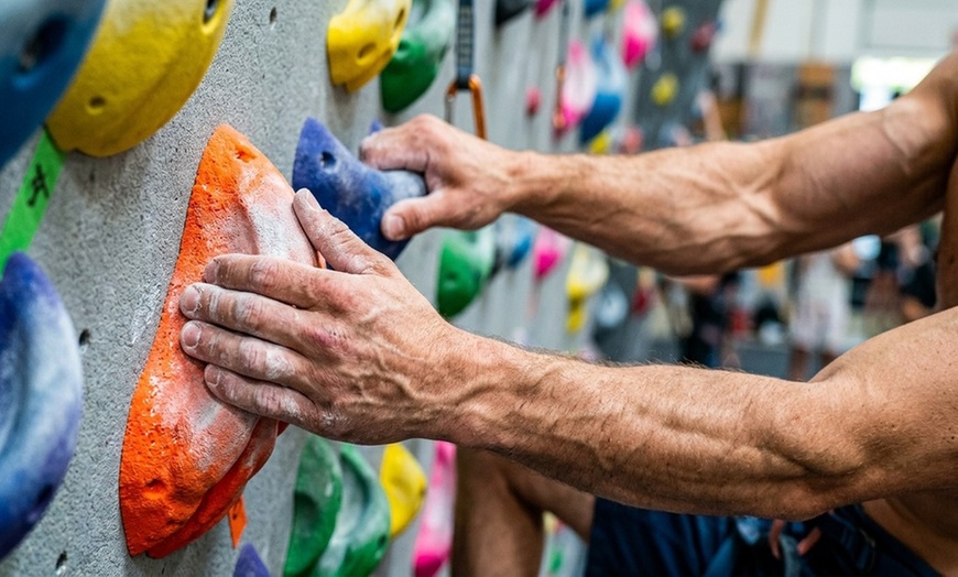 Image 2: All-Day Indoor Climbing Package for Two or Four with Shoes and Harnesses at Climb Woodlands (Up to 27% Off)