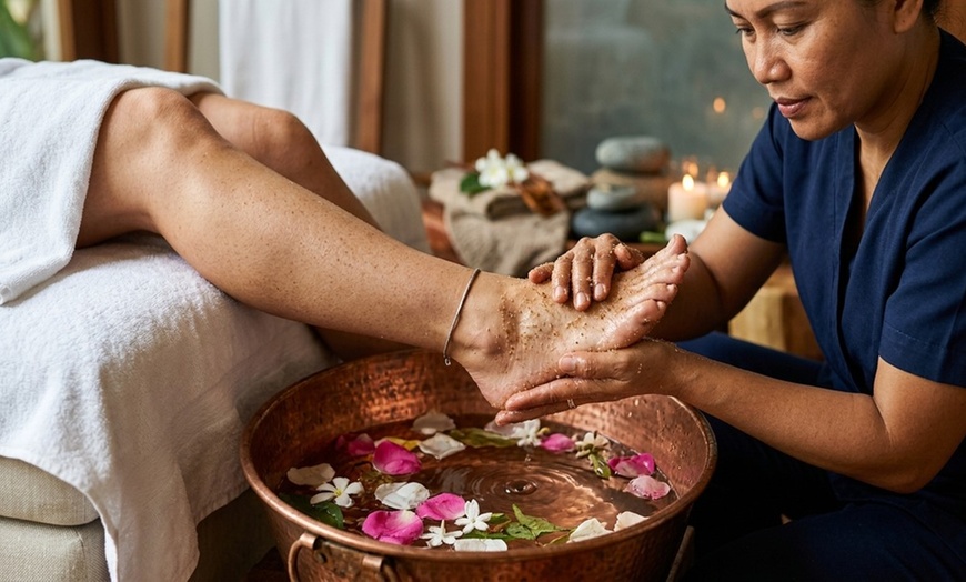 Image 7: 45-, 60-, 75-Minute Deep Tissue or Swedish Massage with Aromatherapy & Hot Towel or Foot Scrub (Up to 31% Off)