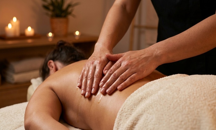 Image 6:  60 or 90-Minute Swedish Massage with Hot Stone or Aromatherapy