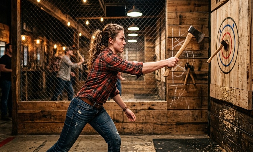 Image 2: Axe Throwing in Las Vegas: Adrenaline-Pumping Fun