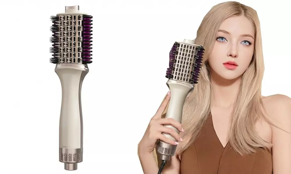 Cepillo eléctrico moldeador de aire caliente con 3 funciones