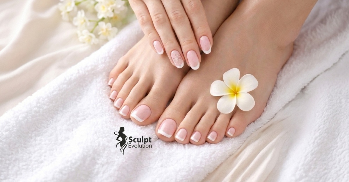 Manicure hybrydowy lub pakiet manicure + pedicure hybrydowy