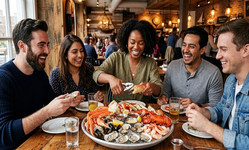 Image 2: Explore Cajun Seafood Dining with Dine-In Food and Drink
