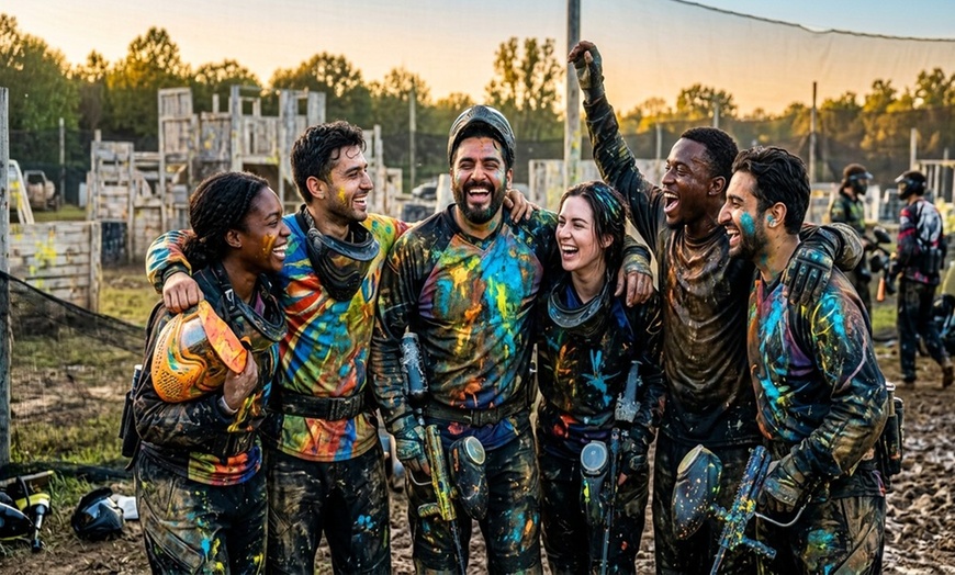 Image 4: Experience Thrilling Paintball Packages for One, Two, Four, or Ten Players