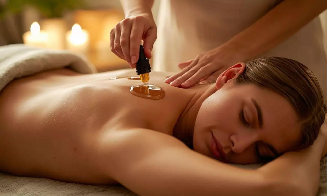 Ritual de 1 hora de masaje corporal con aromaterapia y aceites, con presoterapia o maderoterapia, para 1 persona al 65% - Primary Image