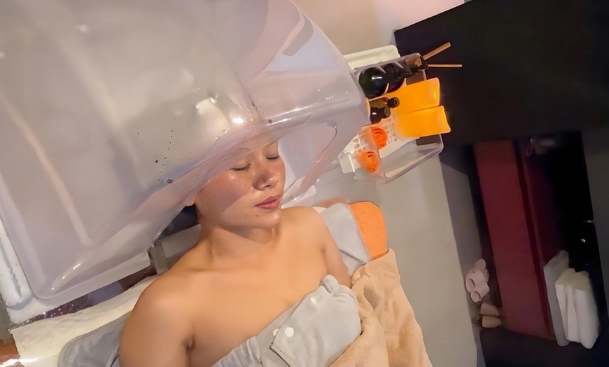 Image 2: Classic Hair Scalp Spa with Deep Cleansing, Hair Wash, Neck and Shoulder Massage with Fumigation (Up to 48% Off)