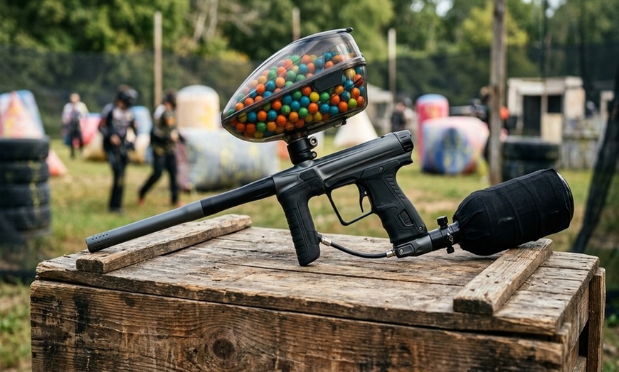 Image 2: Experience Thrilling Paintball Packages for One, Two, Four, or Ten Players