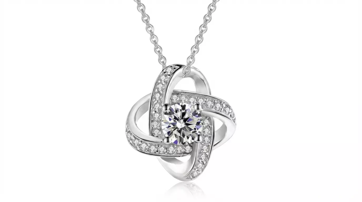 Set regalo elegante con rosa eterna e collana