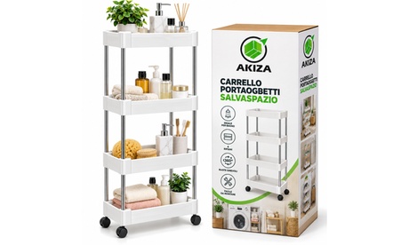 groupon Carrello Salvaspazio 4 Ripiani -ZK1340