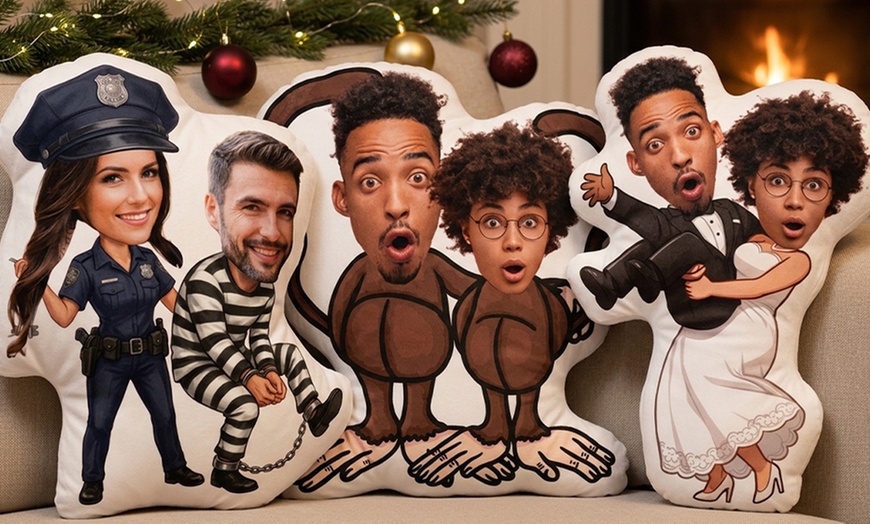 Image 5: Up to 81% Off Personalized Face Pillows from Justyling