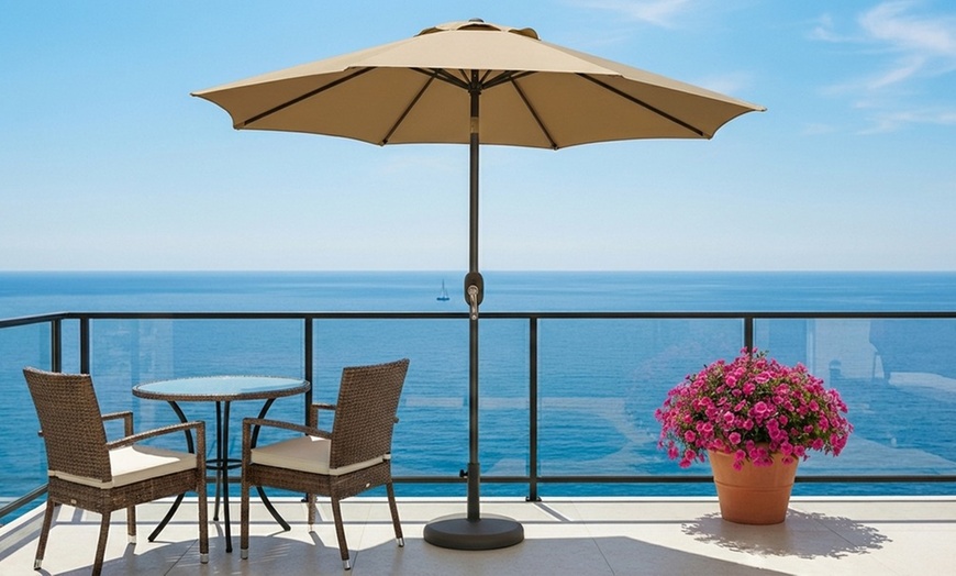 Image 24: Ombrellone da esterno con manovella e inclinazione regolabile