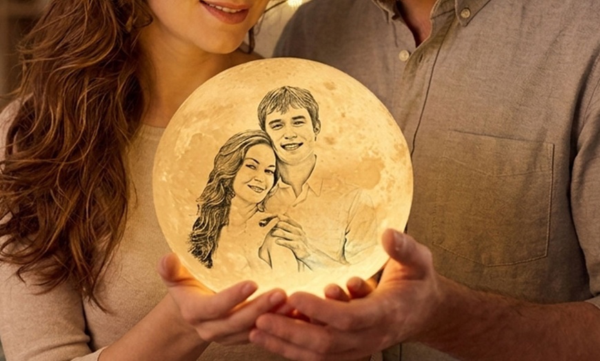 Image 5: 86% Off Personalized Moon Lamp from Justyling