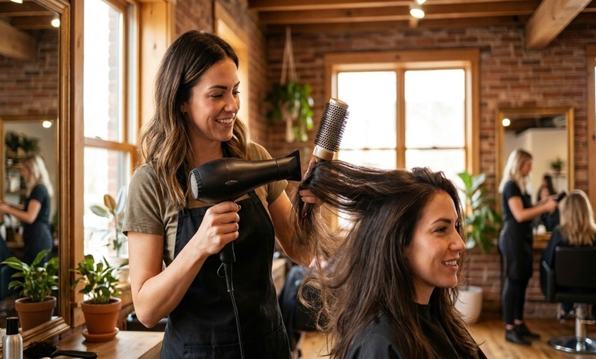 Image 4: Transform Your Look with a Haircut and Highlight Combo