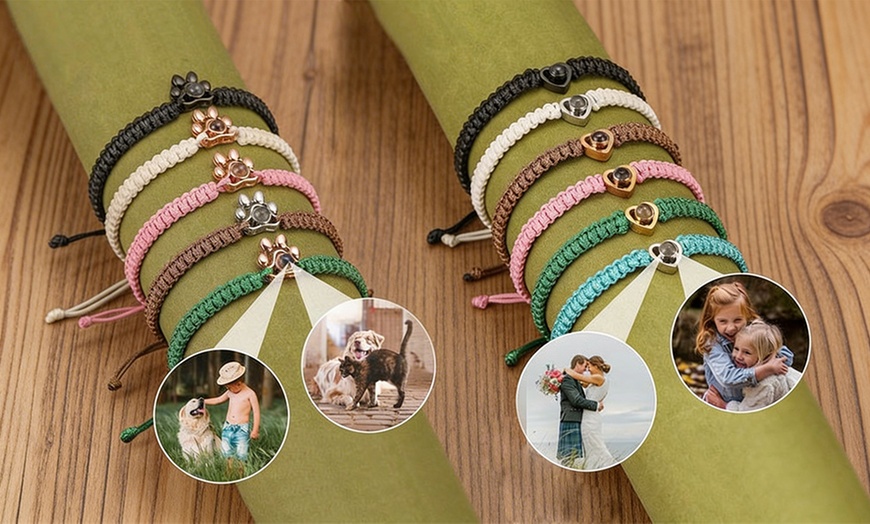 Image 14: Custom Photo Projection Bracelet, 1 or 2 (Up to 75% Off)
