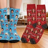 Image 4: Custom Photo Socks from Justyling — Perfect Graduation Gift (Up to 81% Off)
