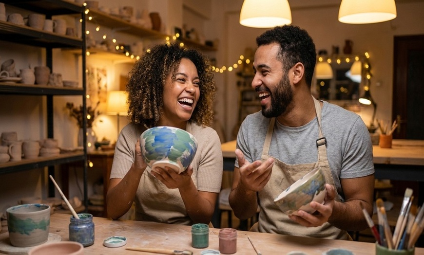 Image 2: Pottery Painting Course: Take Home Your Art Same Day