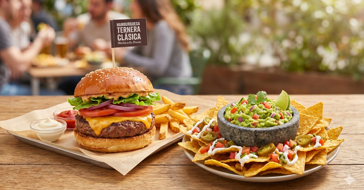 Menú de hamburguesa para 2 o 4 personas en Las Palmas