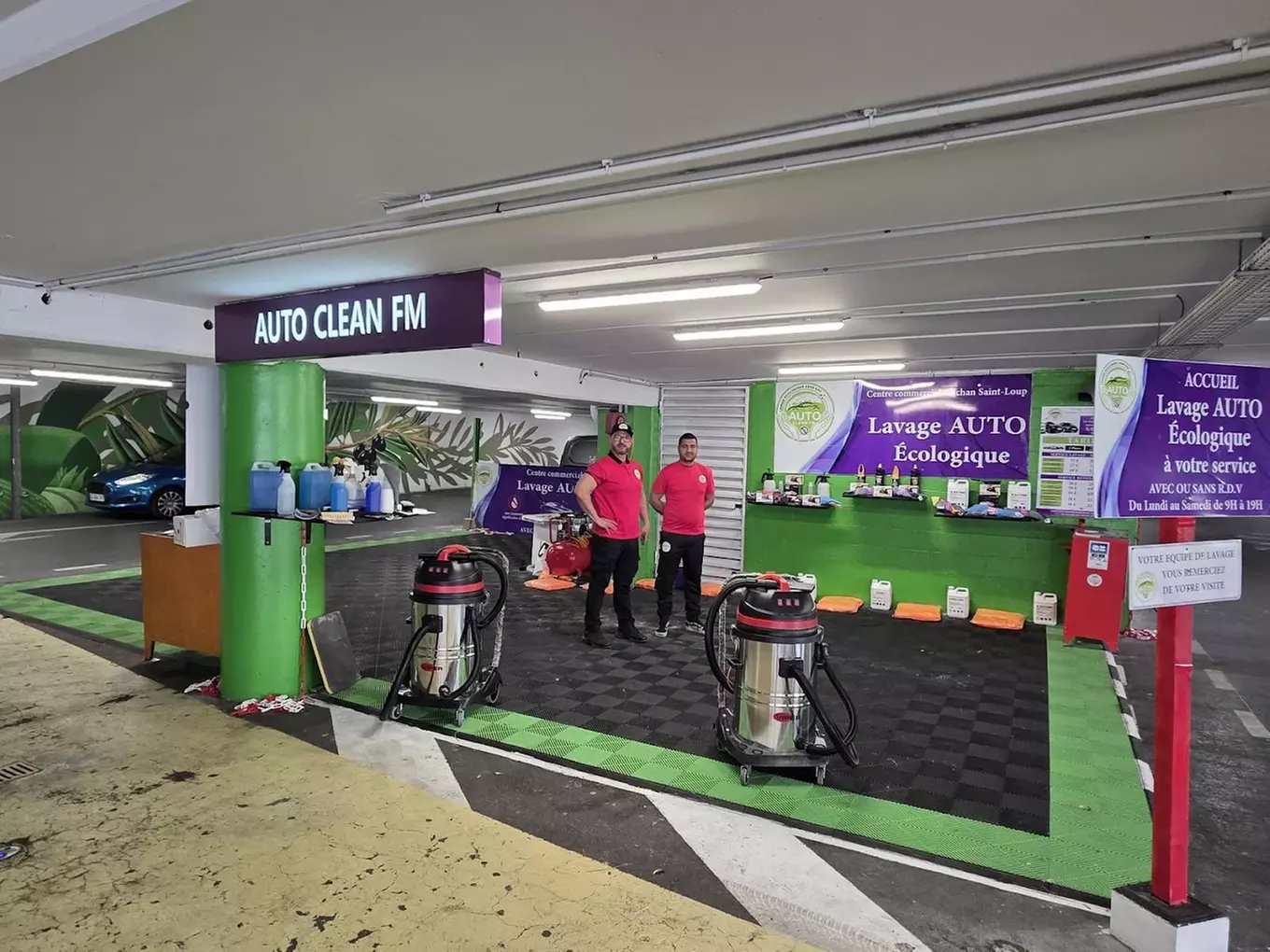 Lavage auto extérieur, valable pour tous types véhicules