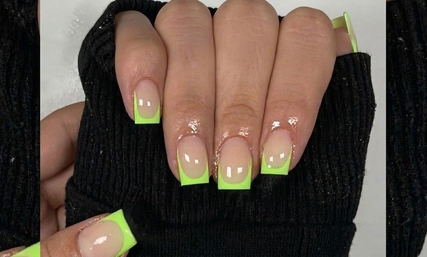 Image 2: Gel X Set with Russian Manicure Prep & Custom Nail Art