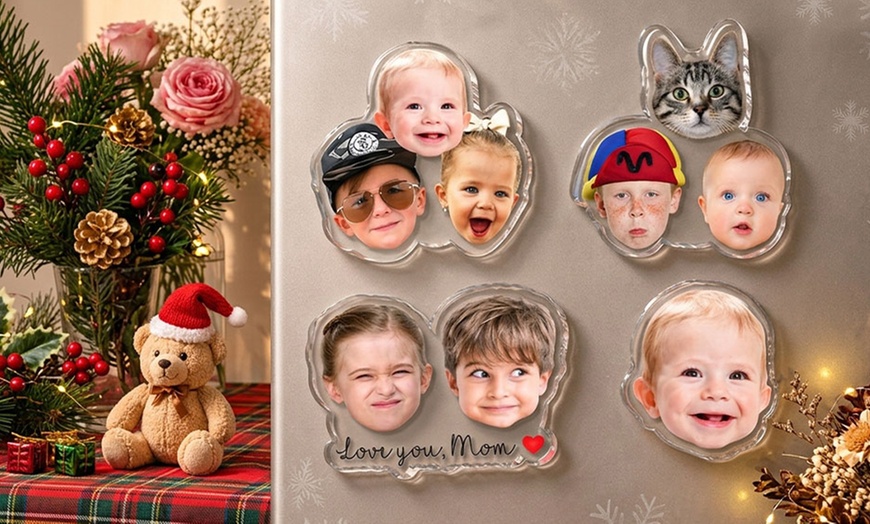 Image 12: Custom Photo Acrylic Fridge Magnets with Texts | Acrylic Gifts