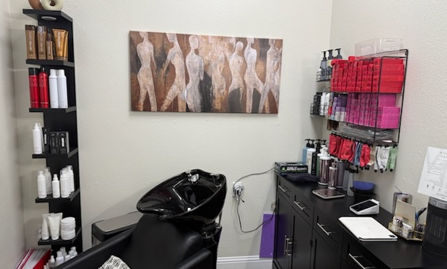 Image 6: Fresh Highlights, Color Retouch, or Perm with Haircut & Blowdry