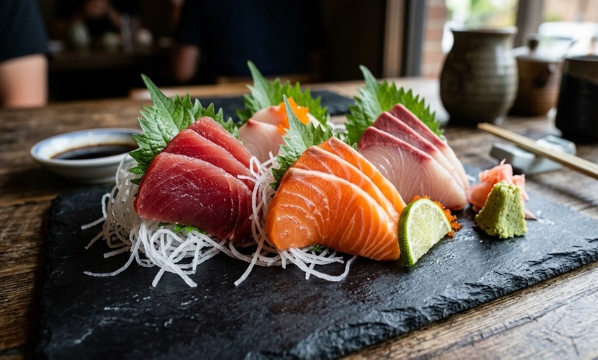 Image 2: Enjoy a Teppanyaki Table Experience with Fresh Sushi & Hibachi Dishes!