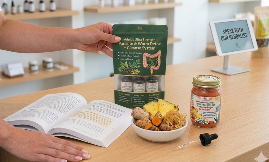 Image 2: Cleanse Deeply with Any Flavor Sea Moss Gel & Parasite Cleansing Kit