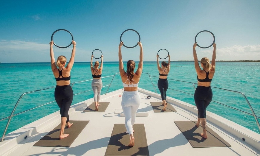 Image 2: Floating Pilates & Wellness Retreats: 75-Minute or 3.5-Hour Yacht