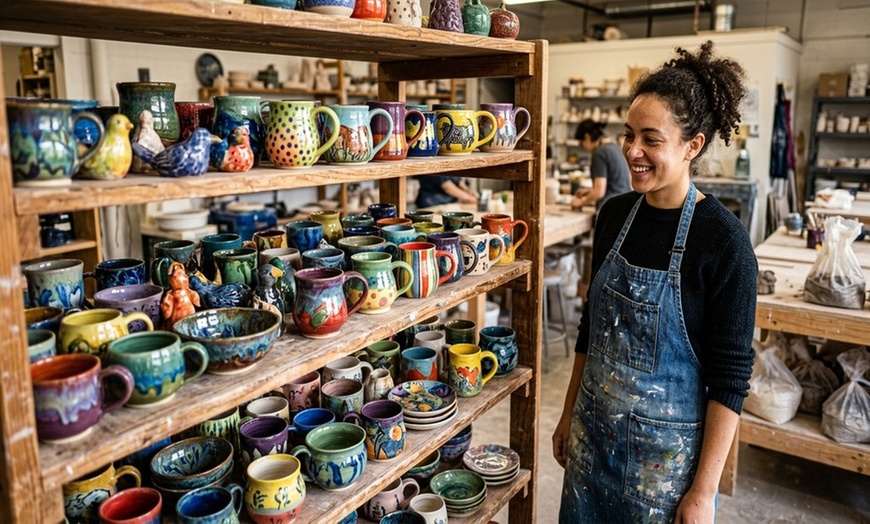 Image 6: Explore Pottery Painting with Options for Solo or Group Sessions