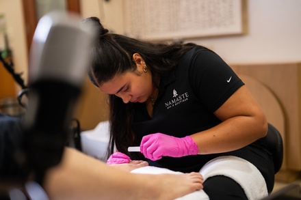 Essential Manicure: Includes Champagne, Spa Amenities, and More - Namaste Spa