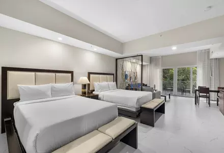 Blue Double Accessible Studio Suite