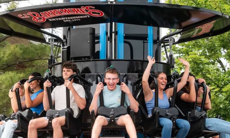 Image 15: $75 CJ Barrymore's Fun Card: Go-Karts, Drop Tower, Arcade & More