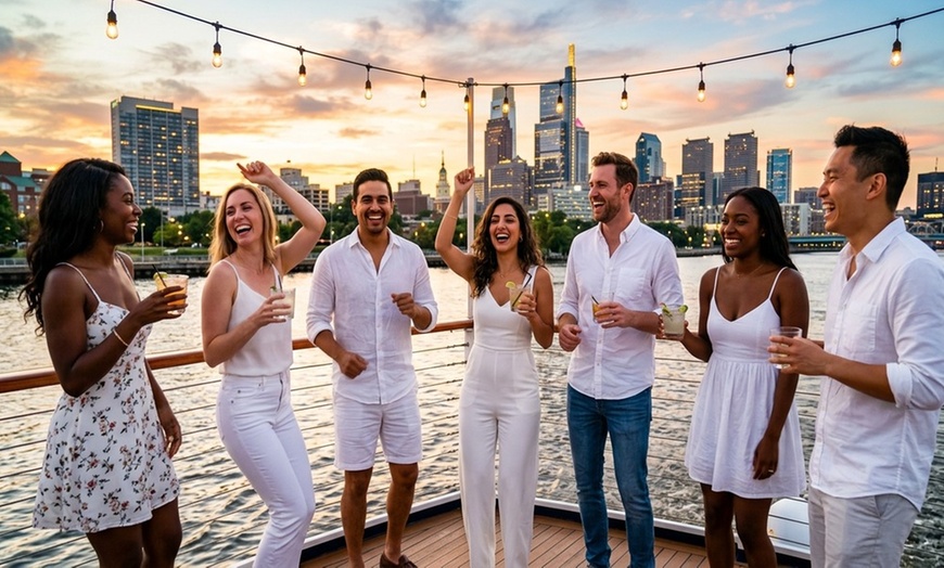 Image 2: Join the 2026 Philadelphia Labor Day All White Cruise 